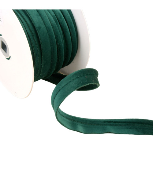 15m spool with duck blue velvet piping 5mm