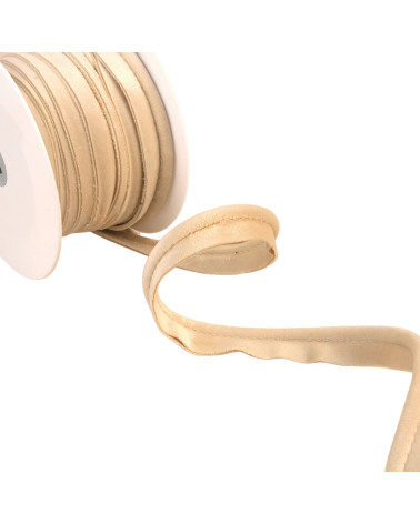 15m reel of light grey velvet piping 5mm