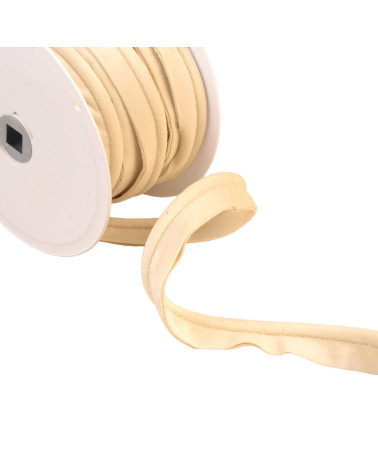15m reel of 5mm ecru velvet piping