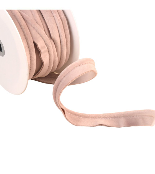 15m spool with light pink velvet piping 5mm