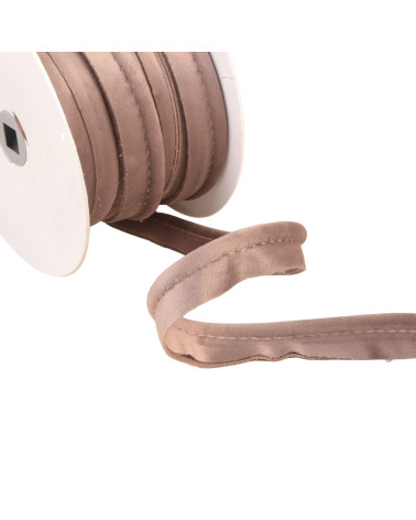 Bobine 15m passepoil velours vieux rose 5mm