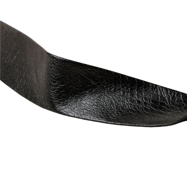 Bobine 20m biais simili cuir lézardé 27mm noir Fabriqué en Europe