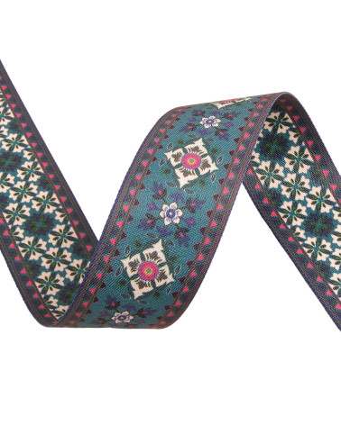 Duck blue reversible strap 50mm per meter