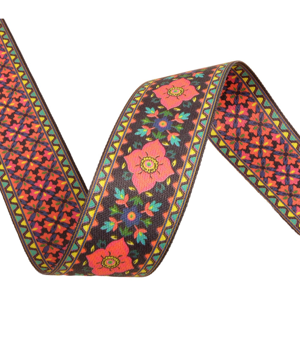 Correa reversible plateada negra 50mm por metro