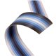 Sangle à rayures / stripes bleu 40mm au mètre