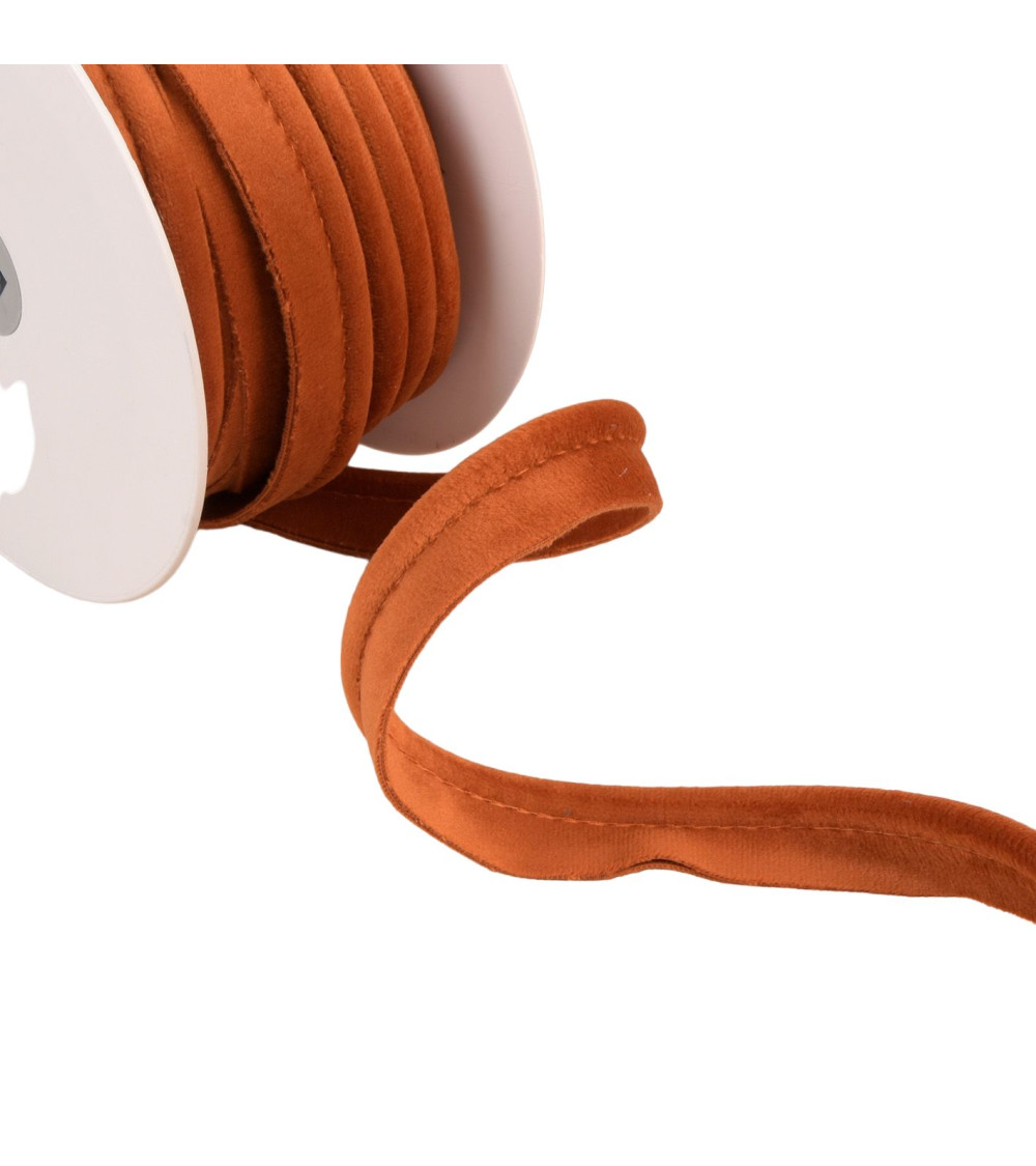 rust velvet piping 5mm per meter