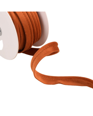 Rostfarbene Samtpaspelierung, 5 mm pro Meter
