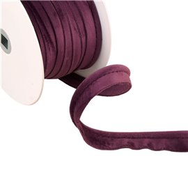 passepoil velours violet prune 5mm au mètre