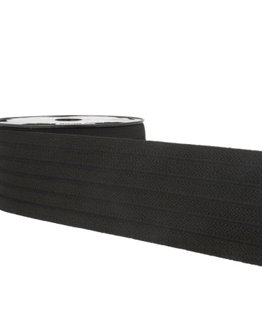 10m Rolle Elastikgürtel Streifen/Streifen Schwarz/Schwarz/Schwarz