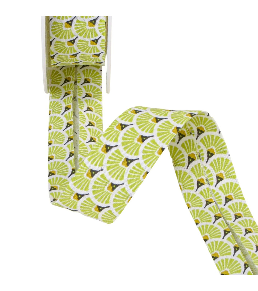 25m reel bias anise green fans 27mm