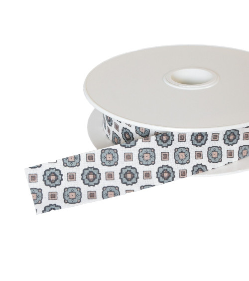 25m reel bias rosettes 25mm light khaki green