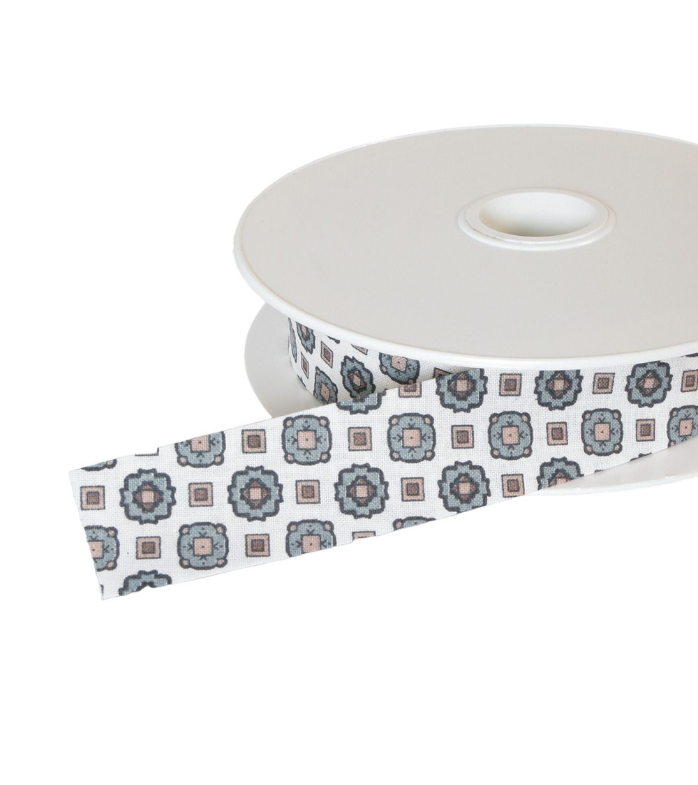 Bobina da 25 m di rosette in sbieco da 25 mm verde kaki chiaro