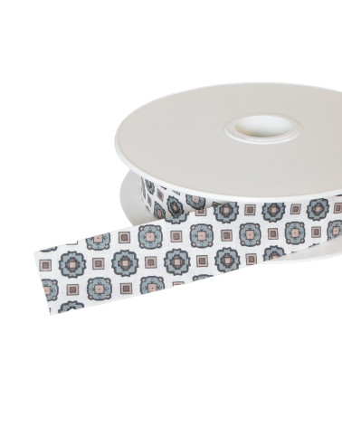 25m reel bias rosettes 25mm light khaki green