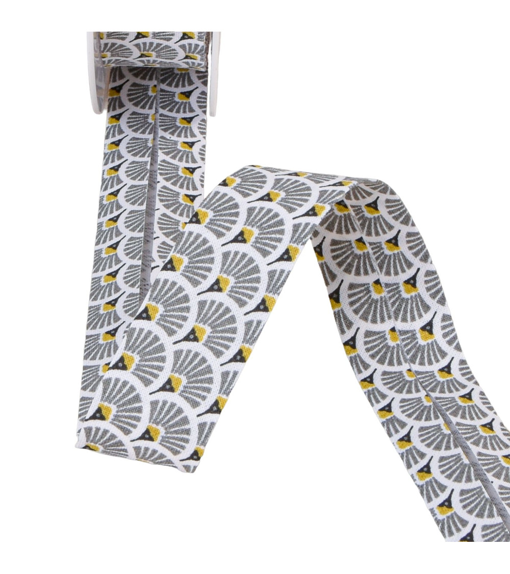 Medium gray fan bias 27mm per meter made in France