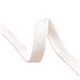 Tresse tubulaire plate au mètre 100 % coton 15mm blanc