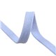 Tresse tubulaire plate au mètre 100 % coton 15mm bleu lavande