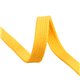 Tresse tubulaire plate au mètre 100 % coton 15mm jaune or