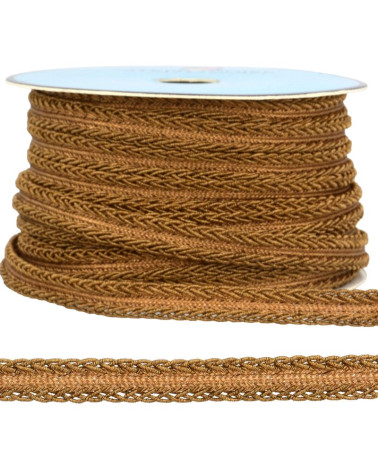25m reel of metallic dress braid rust 10mm