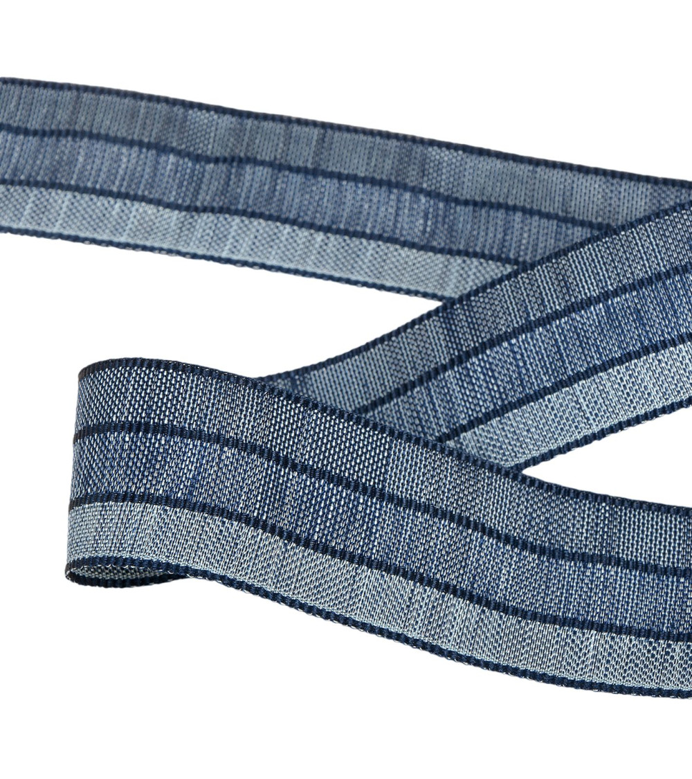 25m reel 3 tone ribbon 30mm Navy Blue