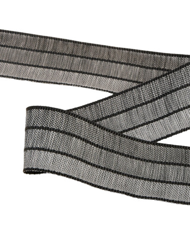 25m reel 3 tone ribbon 30mm Gray Black