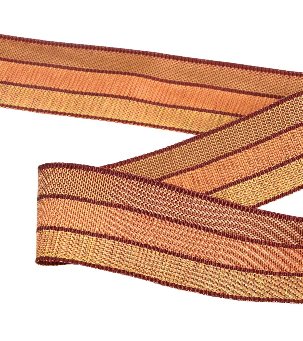 25m reel 3 tone ribbon 30mm Rust