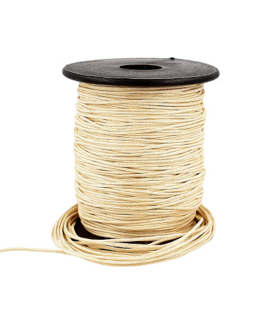 70m reel leather look cord 1mm Beige