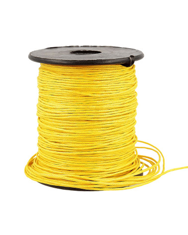 70m reel leather look cord 1mm Yellow gold