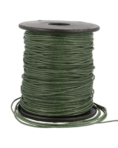 70 m Spule in Lederoptik, 1 mm, Khaki