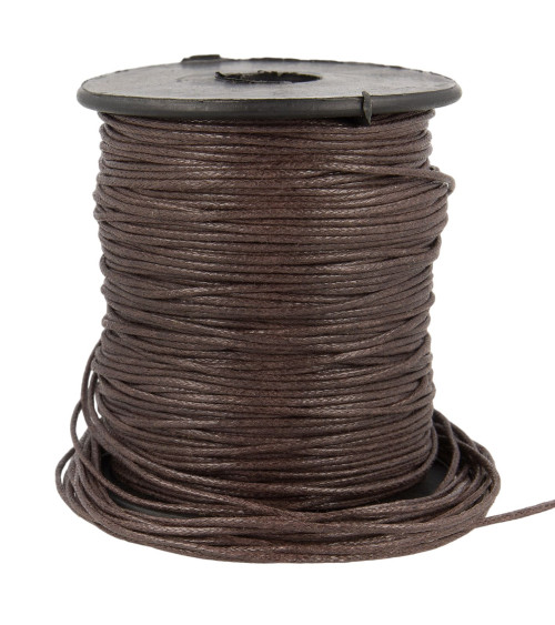 70m reel leather look cord 1mm Chocolate
