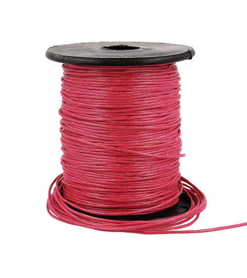 70m reel leather look cord 1mm Fuchsia