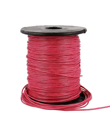 Bobine 70m cordelière aspect cuir 1mm Fuchsia