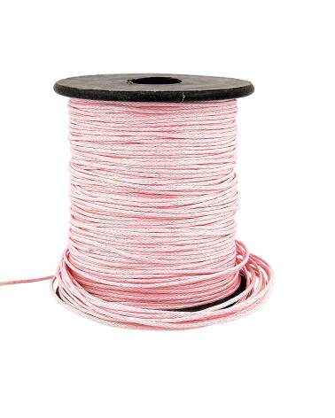 70m reel leather look cord 1mm Pink