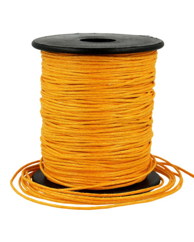 70m reel leather look cord 1mm Orange