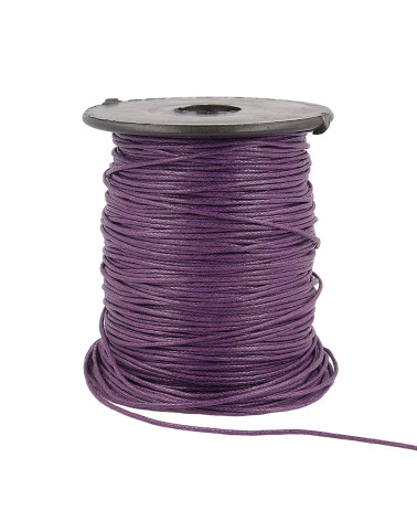 Bobina da 70 m di cordoncino in similpelle da 1 mm Viola