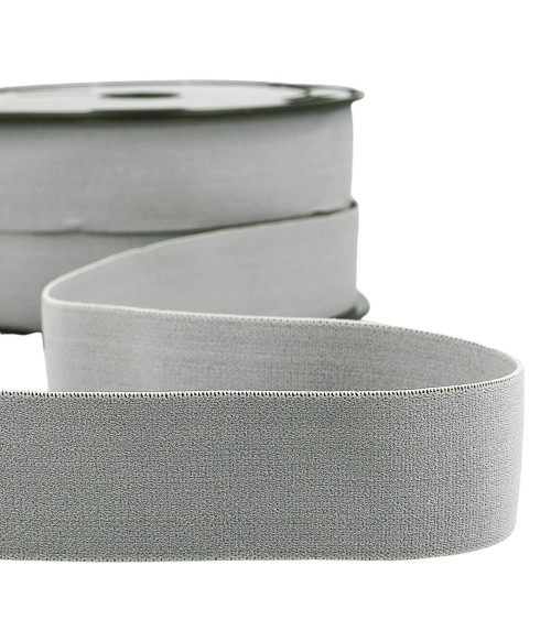 20m spool of light gray boxer elastic 32mm
