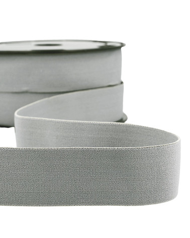 20m reel of elastic boxer light grey 32mm