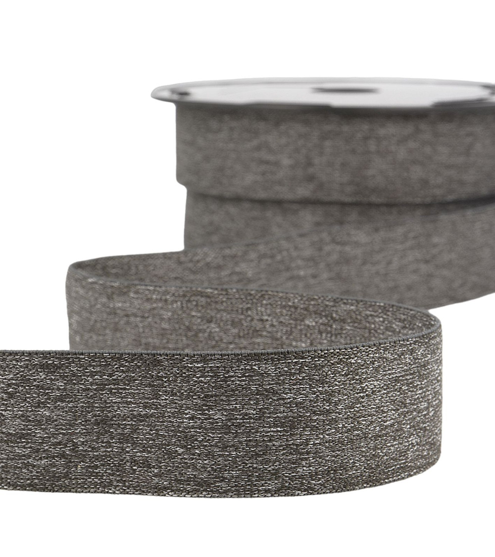 20m spool of elastic boxer briefs Gray Black 32mm