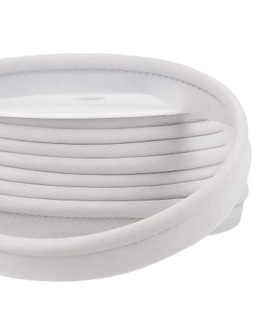 Bobine 15m passepoil mèche Gris Clair 5mm
