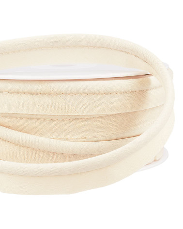Bobine 15m passepoil mèche Ecru Foncé 5mm