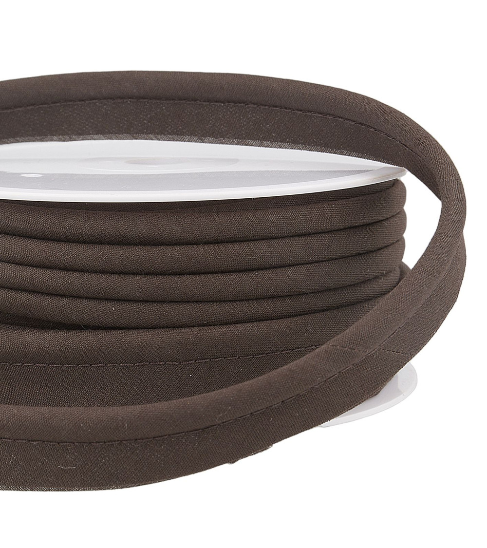 15m spool of coffee brown piping 5mm