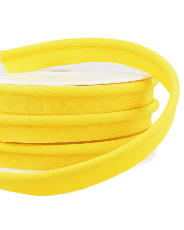 Bobine 15m passepoil mèche Jaune citron 5mm