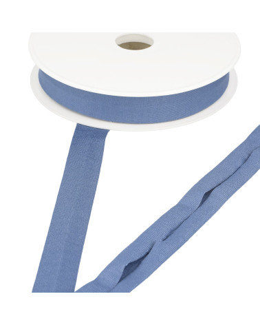 Bobina da 20 m in sbieco jersey elasticizzato blu gitano 20 mm