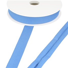 Bobine 20m biais jersey extensible Bleu Acier 20mm