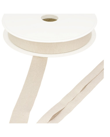 Bobina da 20 m di sbieco in jersey elasticizzato Lino 20 mm