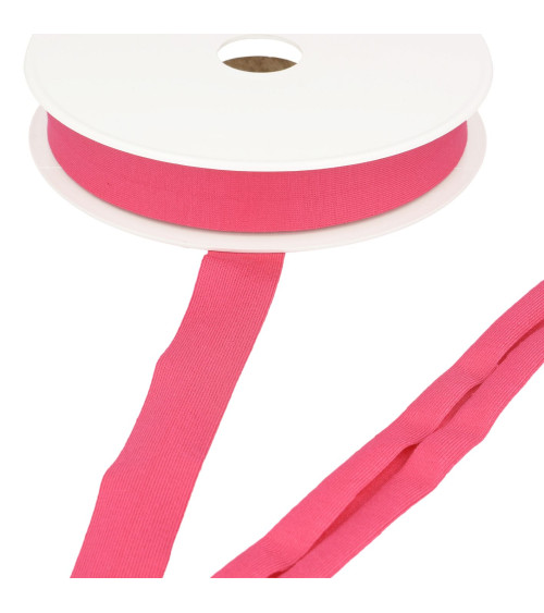 20m spool stretch jersey bias Raspberry 20mm