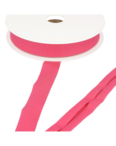 Bobina da 20 m in sbieco in jersey elasticizzato Lampone 20 mm