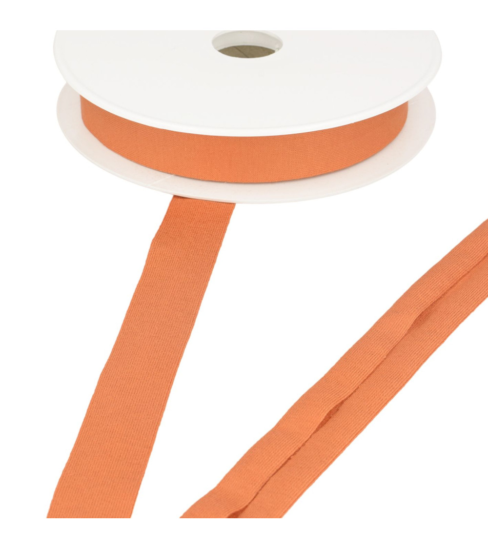 20m reel stretch jersey bias Orange 20mm