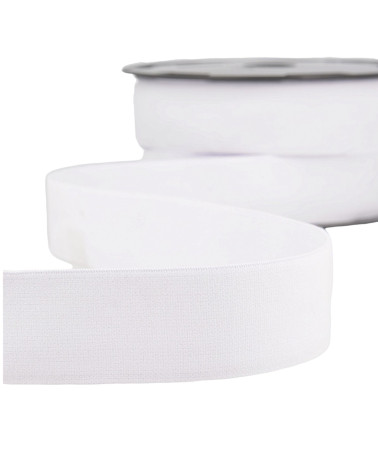 32mm white boxer elastic per meter