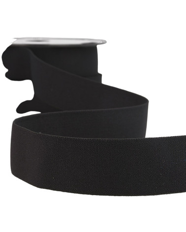 32mm black boxer elastic by the meter