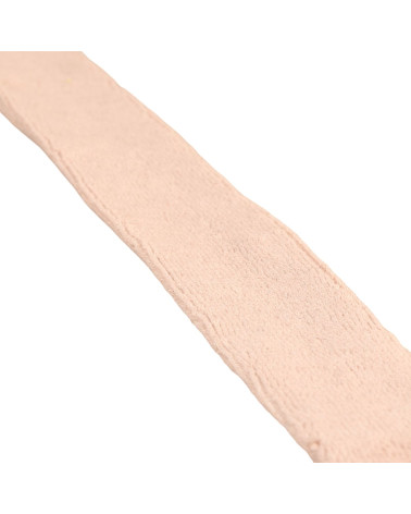 20m bobbin of 80% cotton 20% polyester loop bias binding 27mm beige Made in Europe